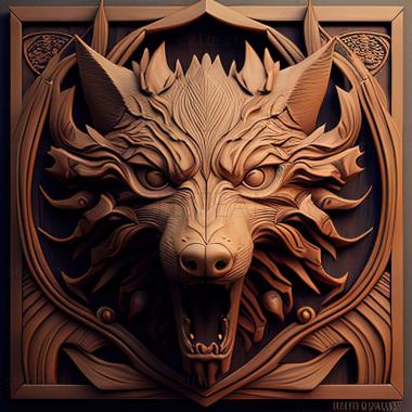 3D model Dragon Age Dreadwolf game (STL)